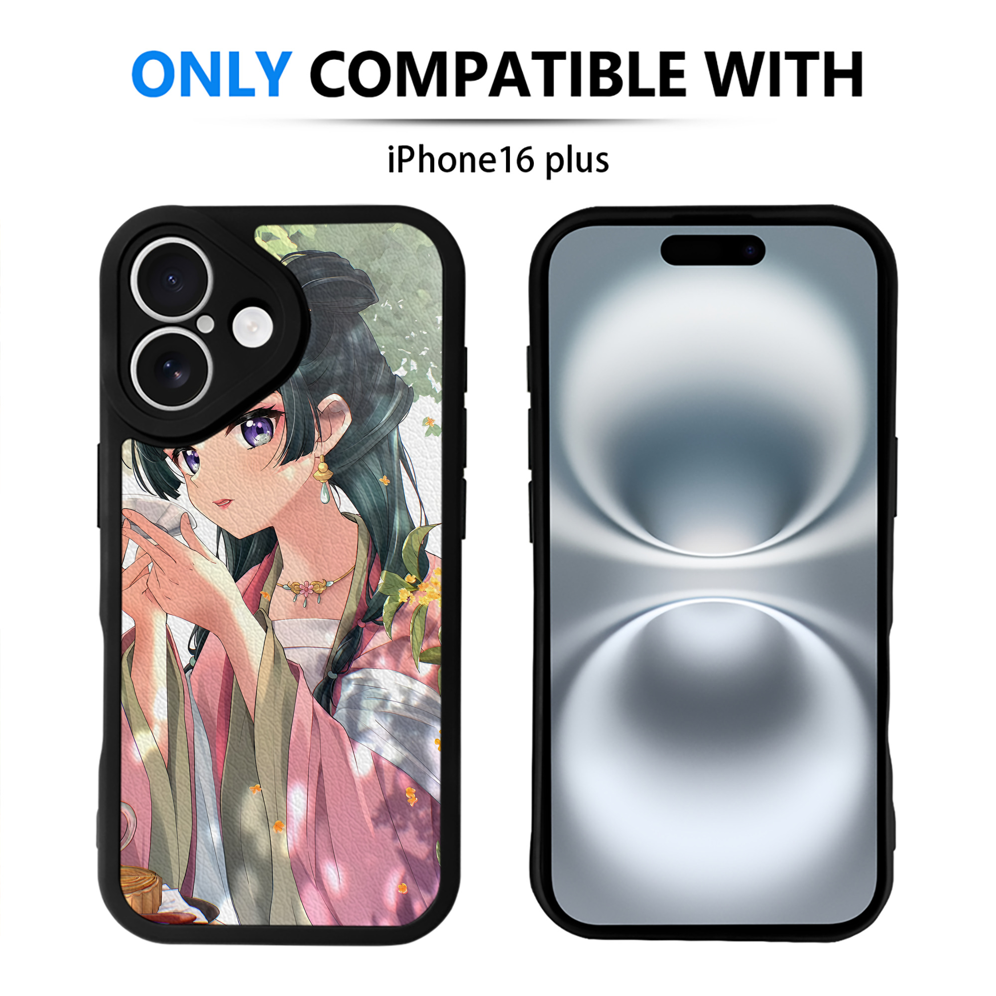 （画像用） 薬屋のひとりごと The Apothecary Diaries 【iPhone 16シリーズ対応】シリコンスマホケース（レザー調） 材質：シリコン